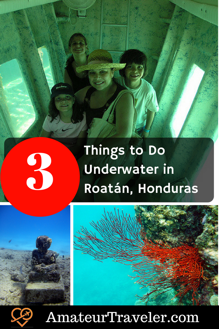Things to Do Underwater in Roatán, Honduras #travel #honduras #scuba #submarine